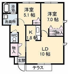 コンフォール　Aの物件間取画像